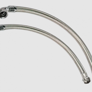 Шланг угловой UNIPUMP 80 см, 1"x1", в металлооплетке - Сантехника