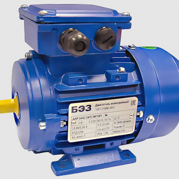 Электродвигатель АИР 56B2 (Ал) IM1081 (0,25 кВт/3000 об/мин), корпус алюминий - Сантехника