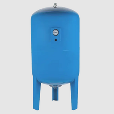 Гидроаккумулятор UNIPUMP 300л вертикальный, с манометром (нижнее подключение) - Сантехника