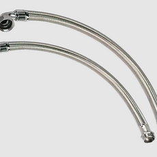 Шланг угловой UNIPUMP 80 см, 1"x1", в металлооплетке - Сантехника